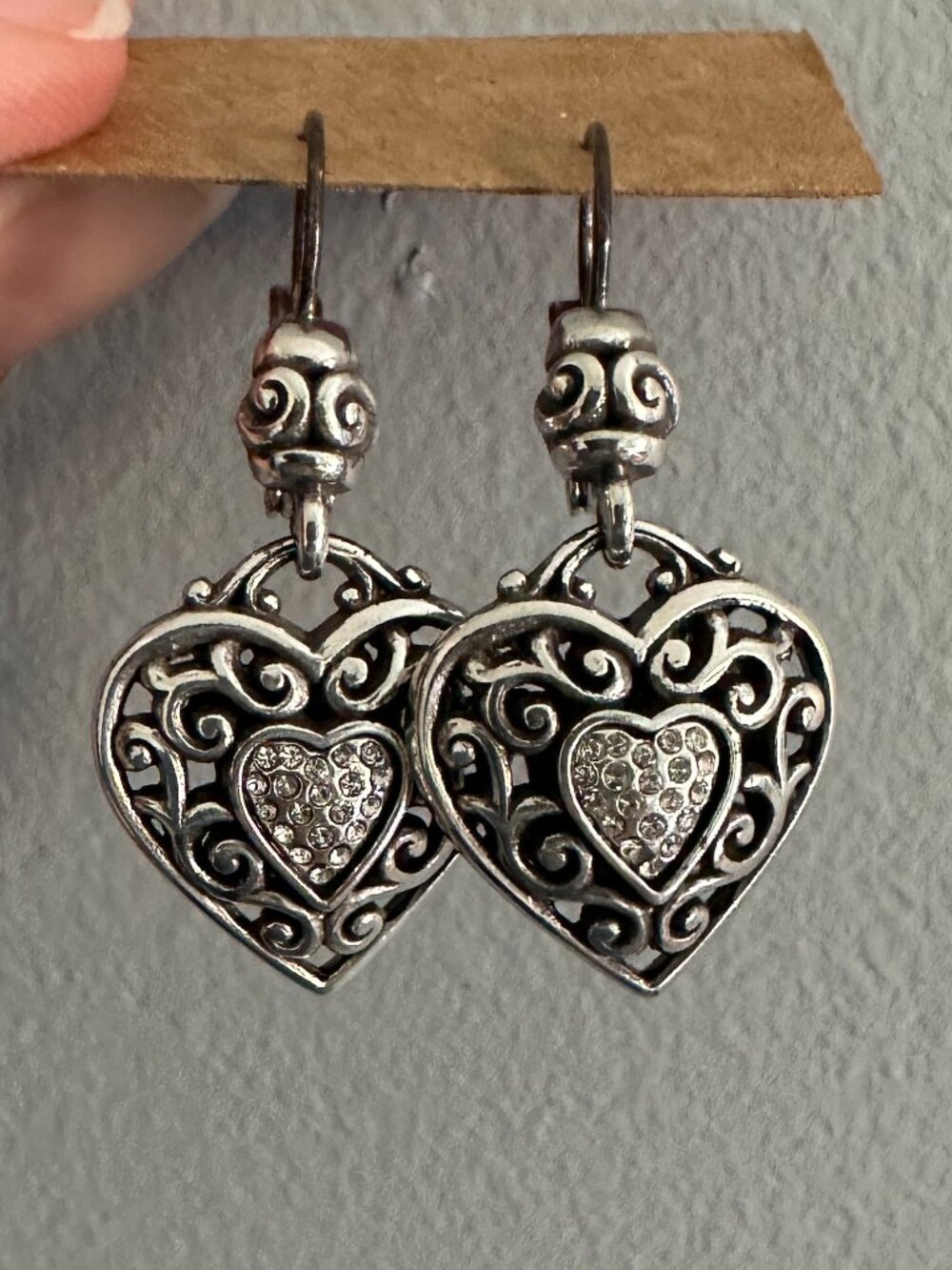 Brighton Reno Heart Leverback Earrings